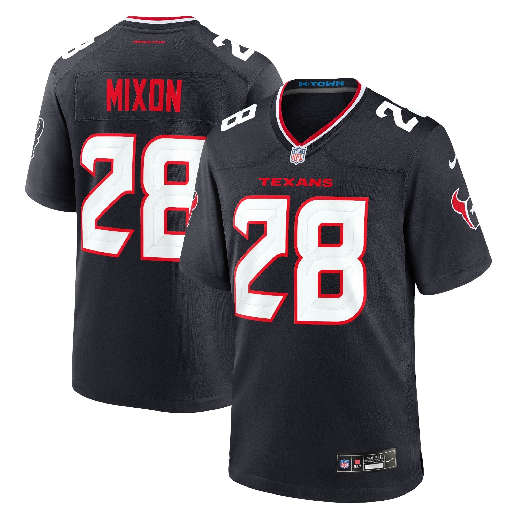 Joe Mixon Houston Texans Game Jersey - Navy | Stitched Football Jersey TJS0535