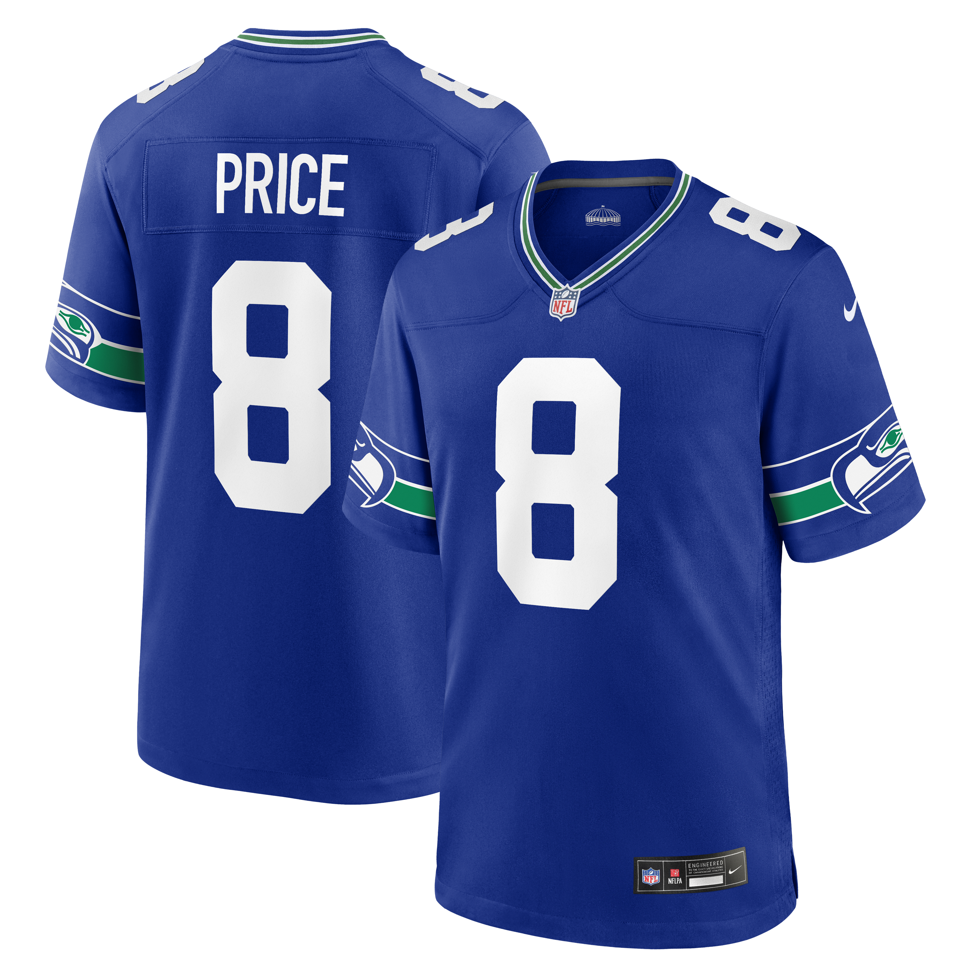 Jadarian Price Seattle Seahawks Alternate Game Jersey - Royal | Stitched Football Jersey TJS0552