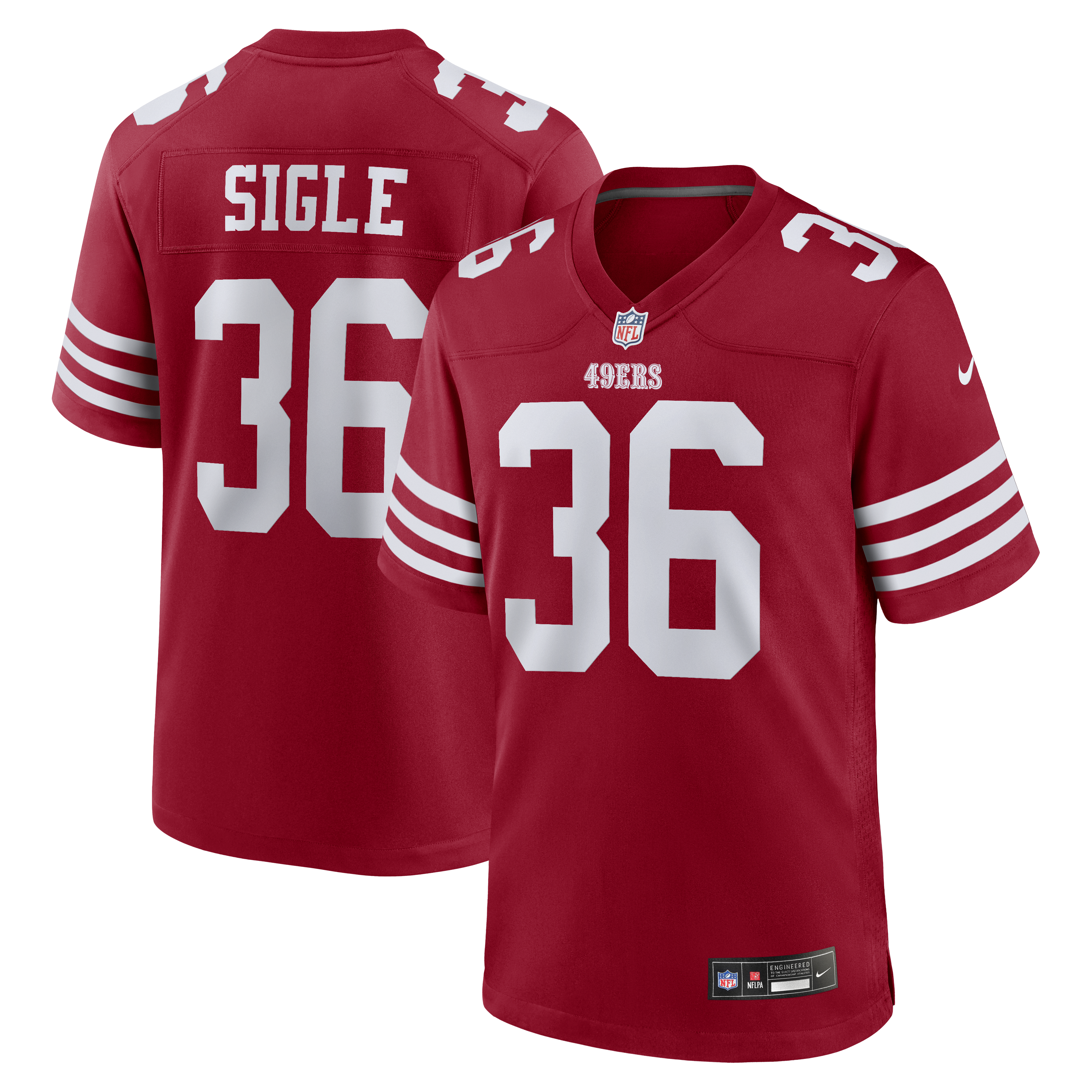 Marques Sigle San Francisco 49ers Team Game Jersey - Scarlet | Stitched Football Jersey TJS0466