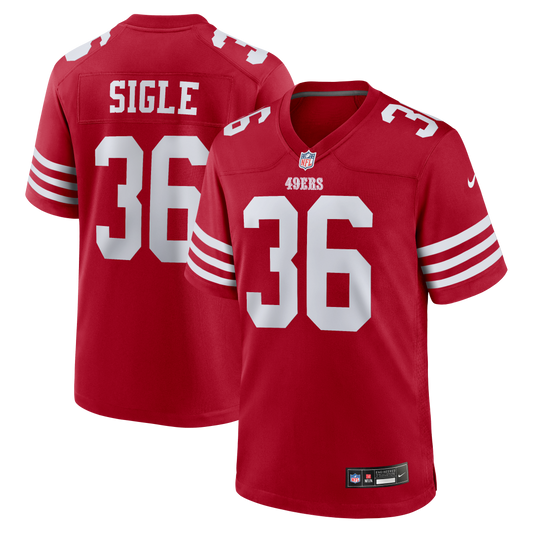 Marques Sigle San Francisco 49ers Team Game Jersey - Scarlet | Stitched Football Jersey TJS0466