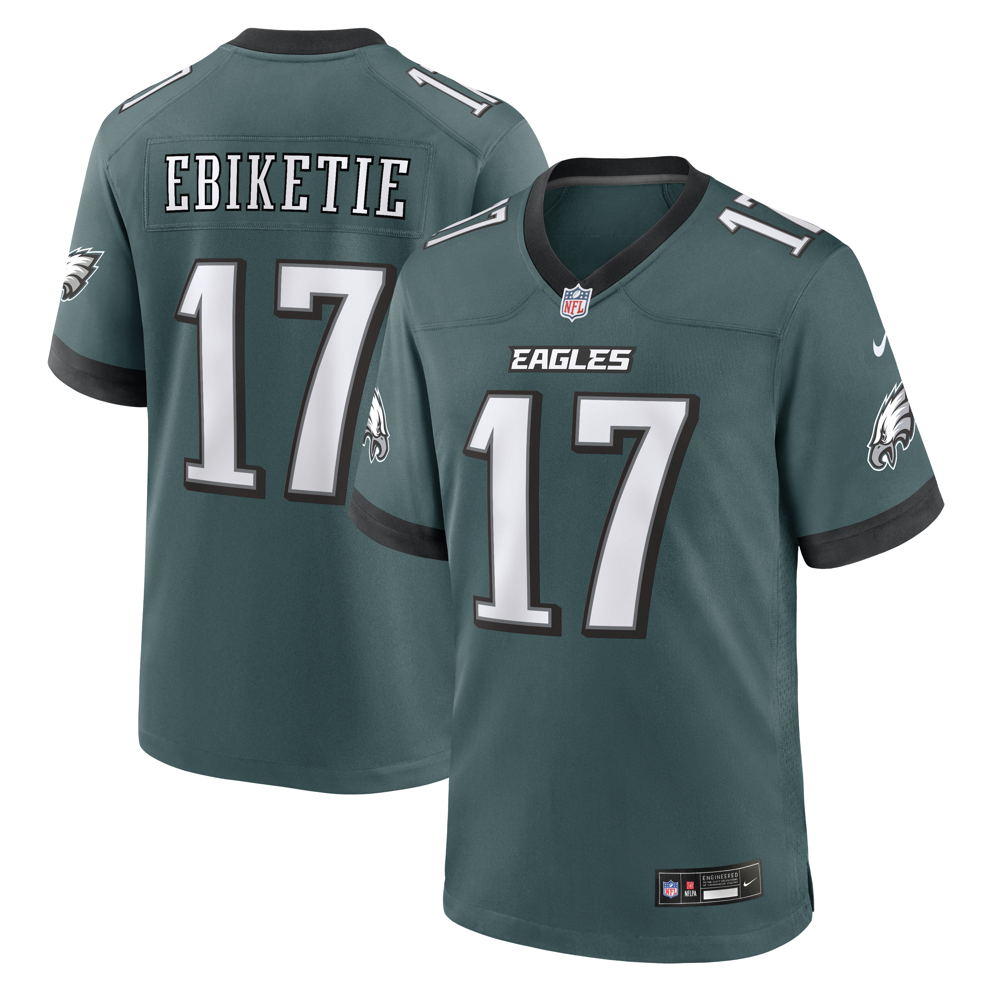 Arnold Ebiketie Philadelphia Eagles Team Game Jersey - Midnight Green | Stitched Football Jersey TJS0542
