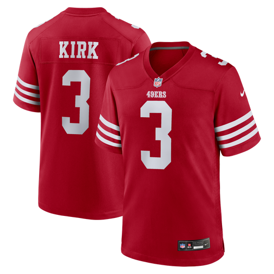 Christian Kirk San Francisco 49ers Team Game Jersey - Scarlet | Stitched Football Jersey TJS0527