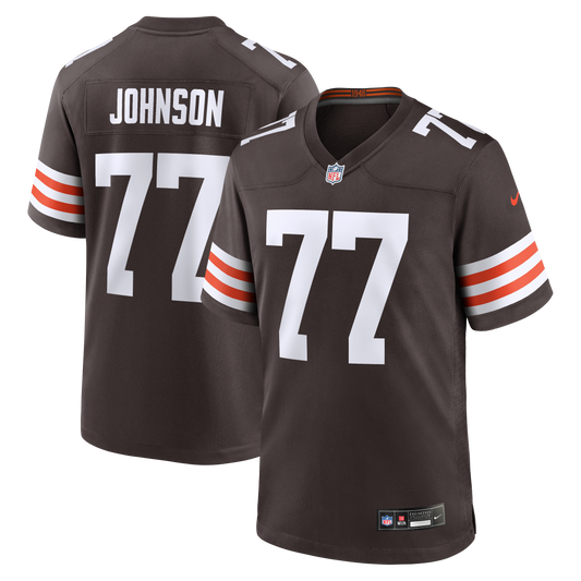 Zion Johnson Cleveland Browns Team Game Jersey - Brown | Stitched Football Jersey TJS0317