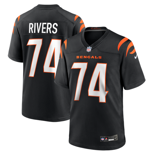 Jalen Rivers Cincinnati Bengals Team Game Jersey - Black | Stitched Football Jersey TJS0555