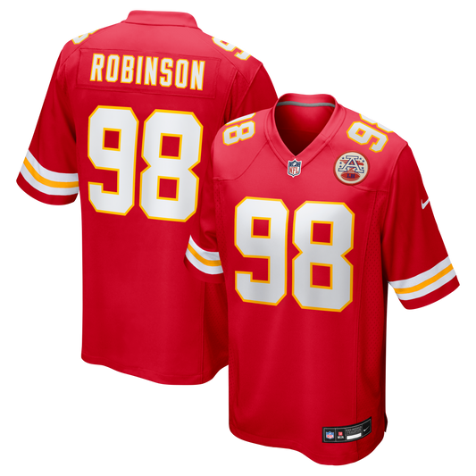 Janarius Robinson Kansas City Chiefs Team Game Jersey - Red | Stitched Football Jersey TJS0328