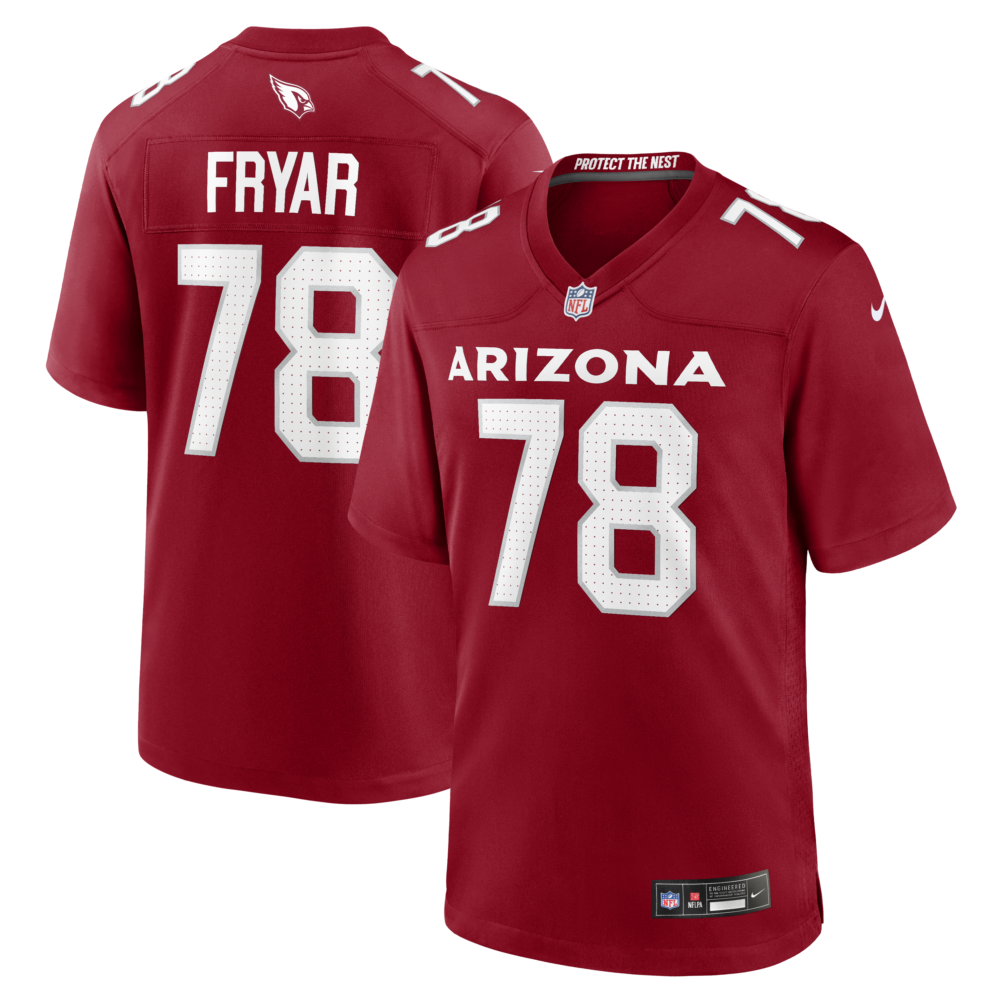 Josh Fryar Arizona Cardinals Team Game Jersey - Cardinal | Stitched Football Jersey TJS0327