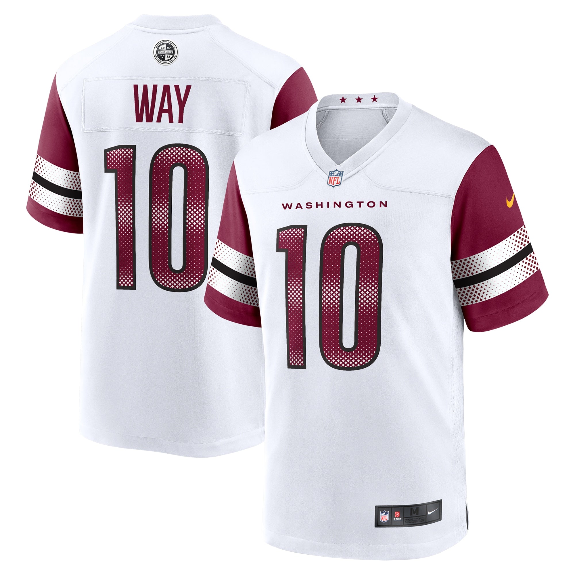 Tress Way Washington Commanders Game Jersey - White | Stitched Football Jersey TJS0546
