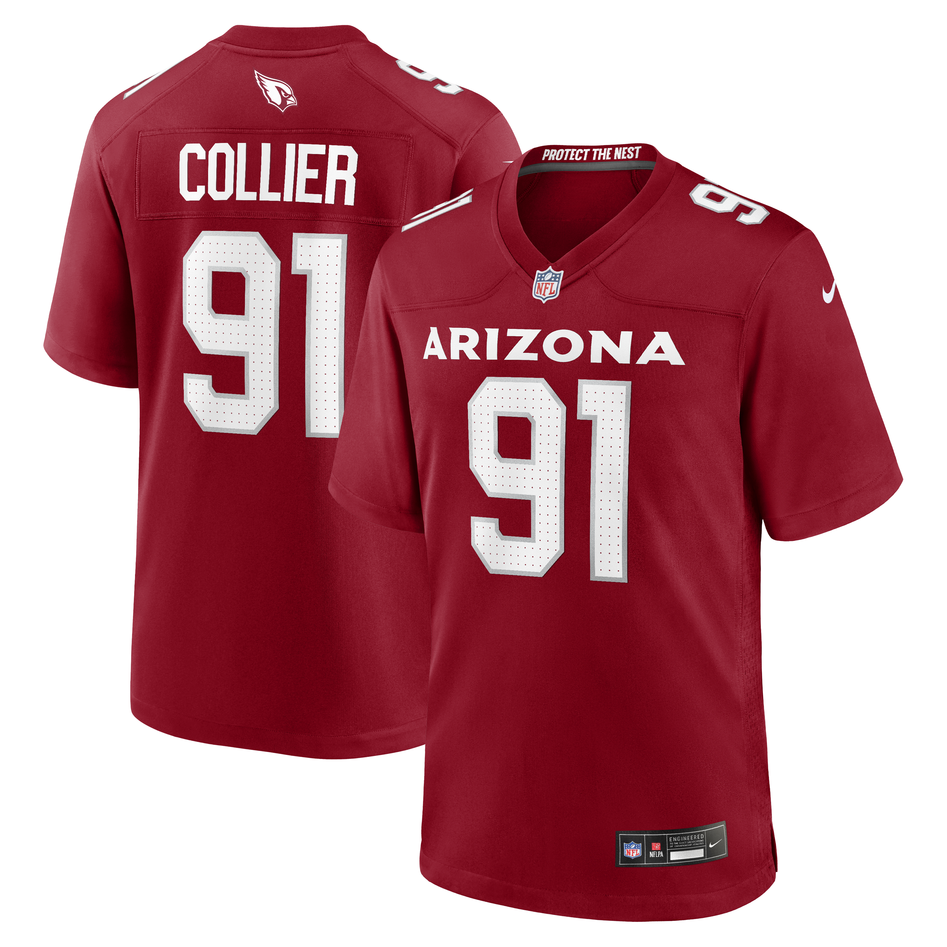 L.J. Collier Arizona Cardinals Team Game Jersey - Cardinal | Stitched Football Jersey TJS0510