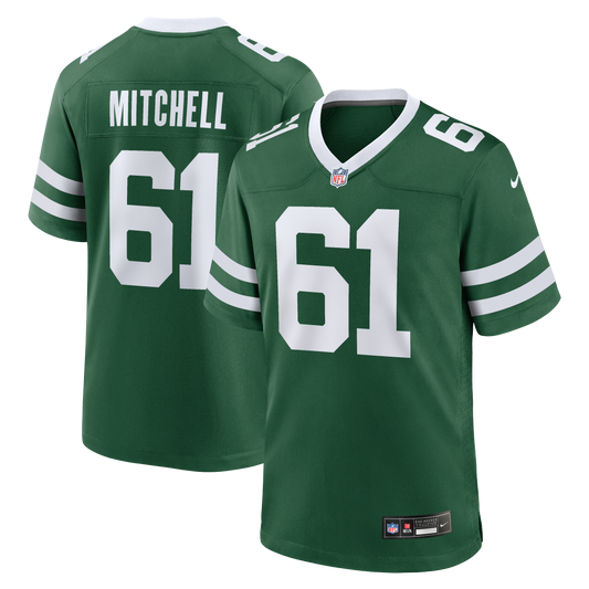Max Mitchell New York Jets Team Game Jersey - Legacy Green | Stitched Football Jersey TJS0578