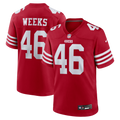 Jon Weeks San Francisco 49ers Team Game Jersey - Scarlet | Stitched Football Jersey TJS0409