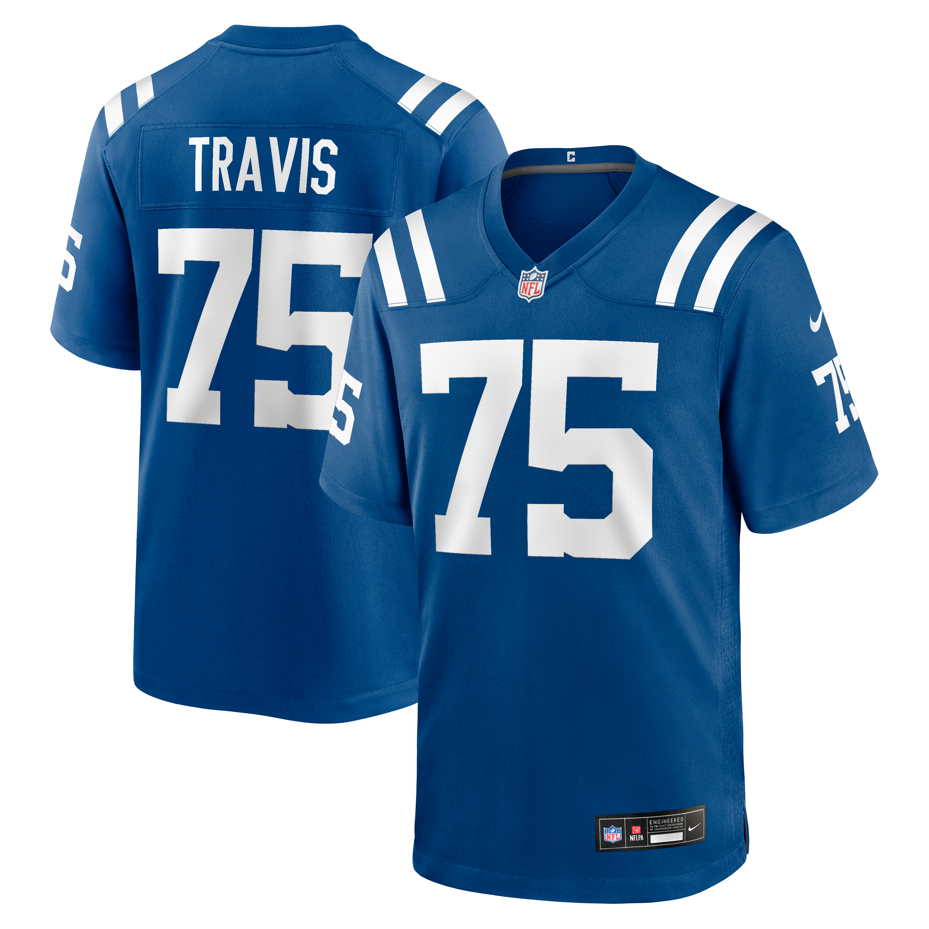 Jalen Travis Indianapolis Colts Team Game Jersey - Royal | Stitched Football Jersey TJS0566