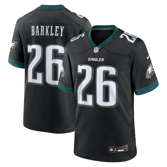 Saquon Barkley Philadelphia Eagles Alternate Game Jersey - Black | Stitched Football Jersey TJS0580