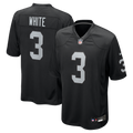 Zamir White Las Vegas Raiders Team Game Jersey - Black | Stitched Football Jersey TJS0568