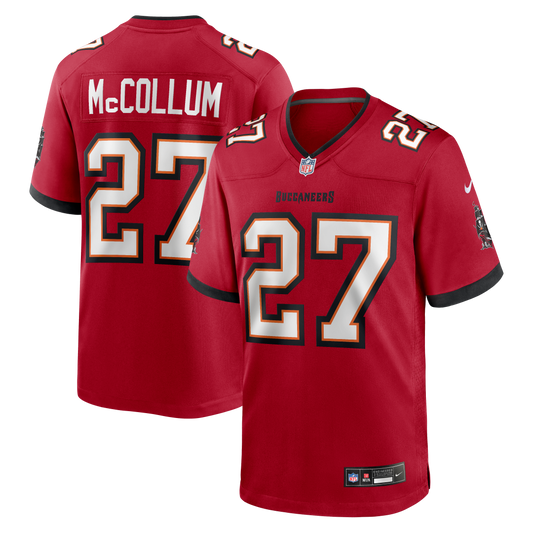 Zyon McCollum Tampa Bay Buccaneers Game Player Jersey - Red | Stitched Football Jersey TJS0489