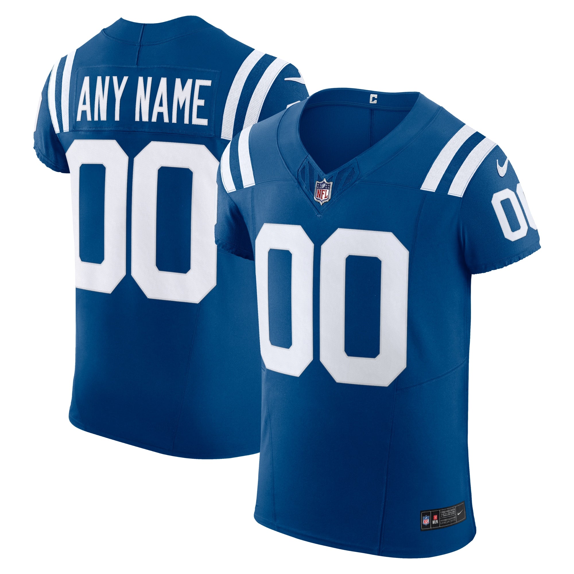 Indianapolis Colts Vapor F.U.S.E. Elite Custom Jersey - Royal | Stitched Football Jersey TJS0451