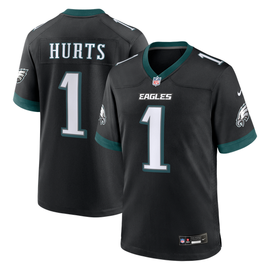 Jalen Hurts Philadelphia Eagles Alternate Game Jersey - Black | Stitched Football Jersey TJS0544