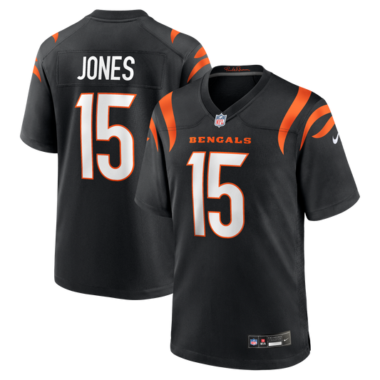 Charlie Jones Cincinnati Bengals Team Game Jersey - Black | Stitched Football Jersey TJS0420