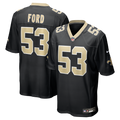 Jaylan Ford New Orleans Saints Game Jersey - Black | Stitched Football Jersey TJS0493