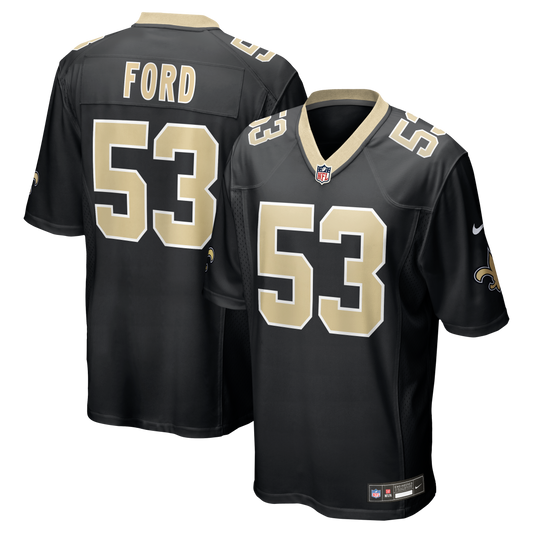 Jaylan Ford New Orleans Saints Game Jersey - Black | Stitched Football Jersey TJS0493