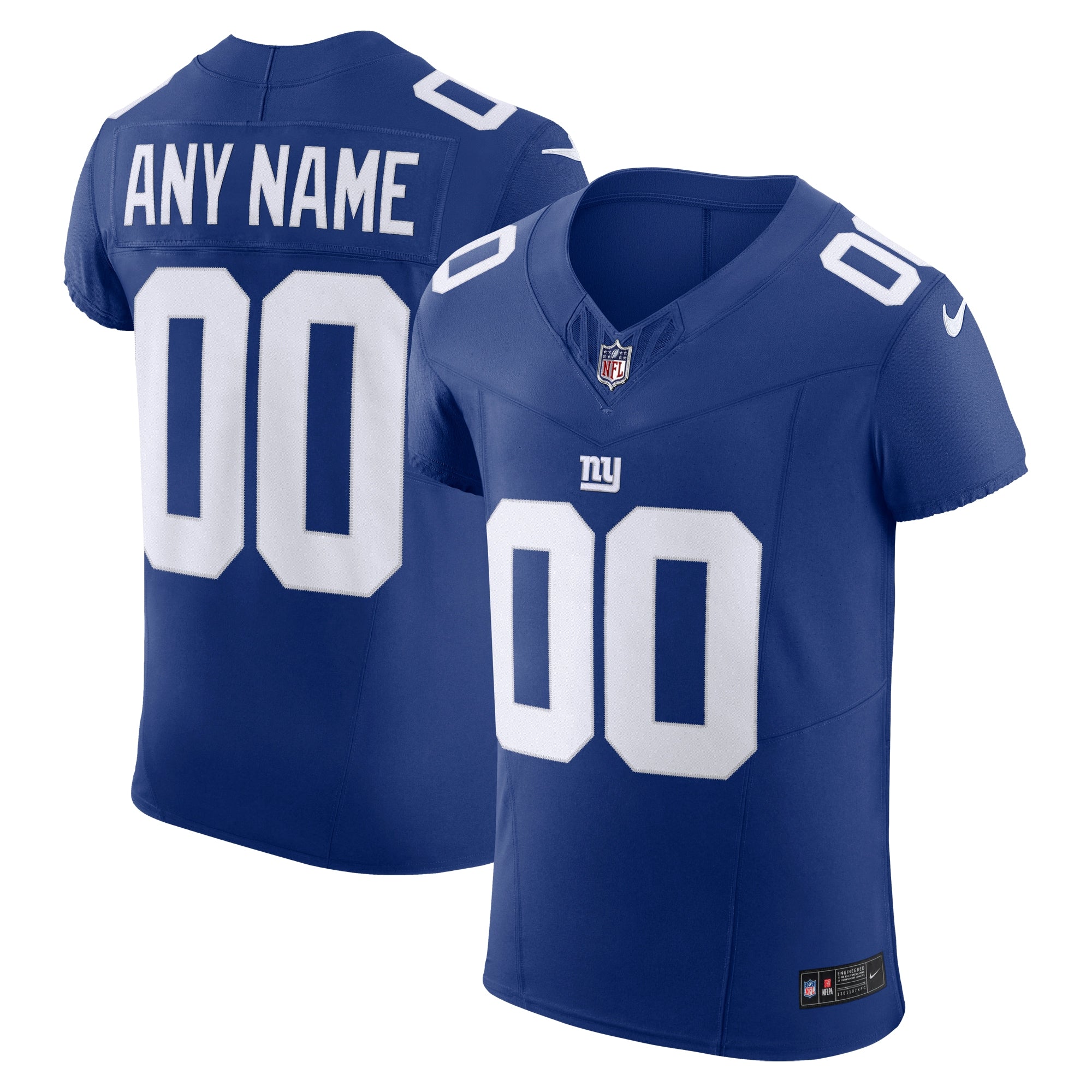 New York Giants Vapor F.U.S.E. Elite Custom Jersey - Royal | Stitched Football Jersey TJS0470