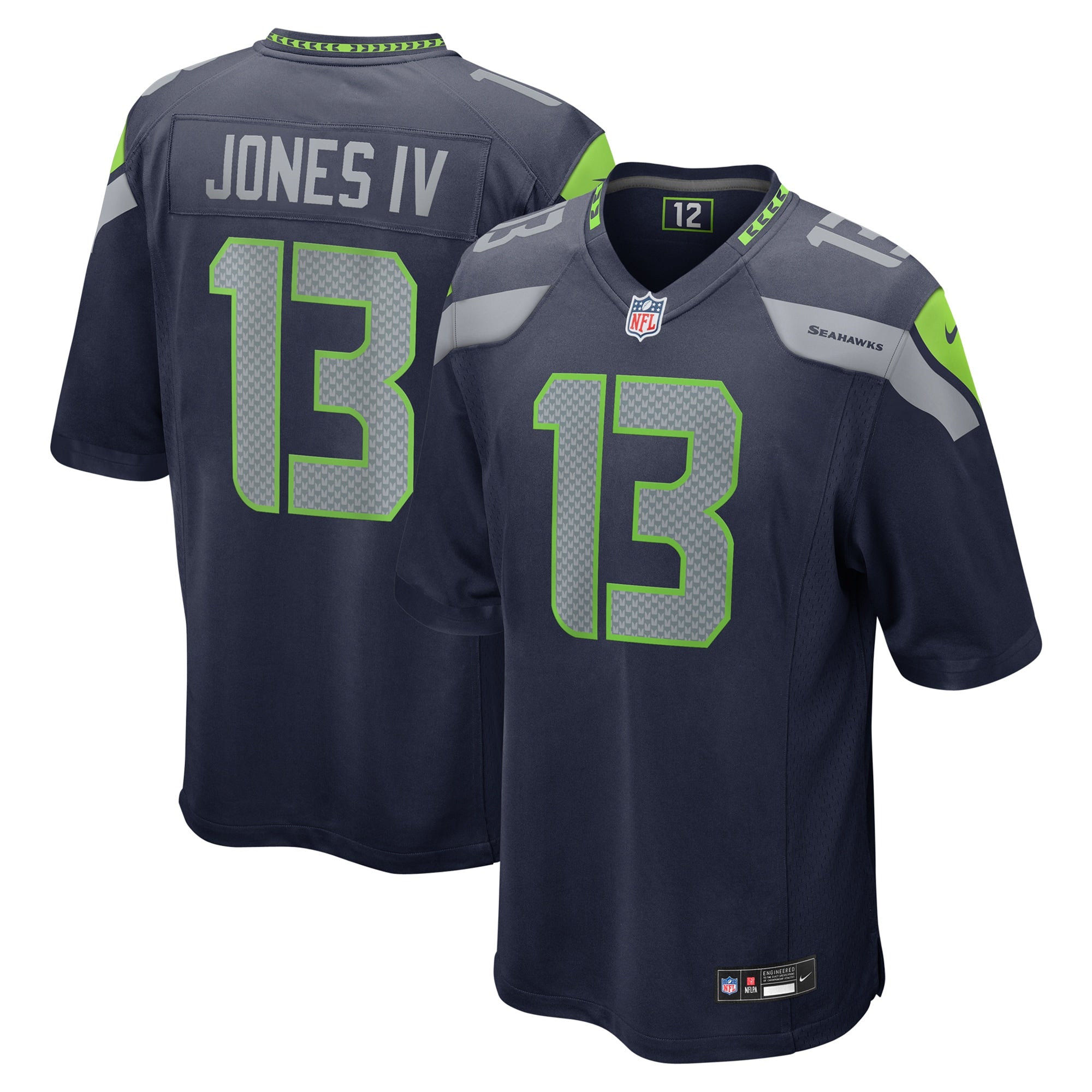 Ernest Jones IV Seattle Seahawks Game Jersey - College Navy | Stitched Football Jersey TJS0497