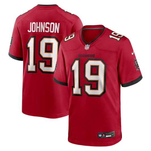 Keyshawn Johnson Tampa Bay Buccaneers Game Retired Player Jersey - Red | Stitched Football Jersey TJS0492