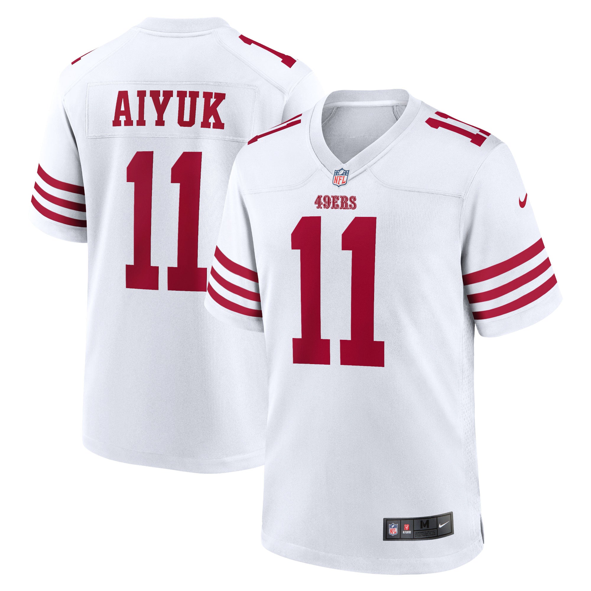 Brandon Aiyuk San Francisco 49ers Game Jersey - White | Stitched Football Jersey TJS0517