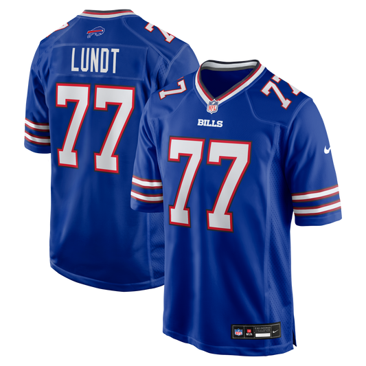 Chase Lundt Buffalo Bills Team Game Jersey - Royal | Stitched Football Jersey TJS0550