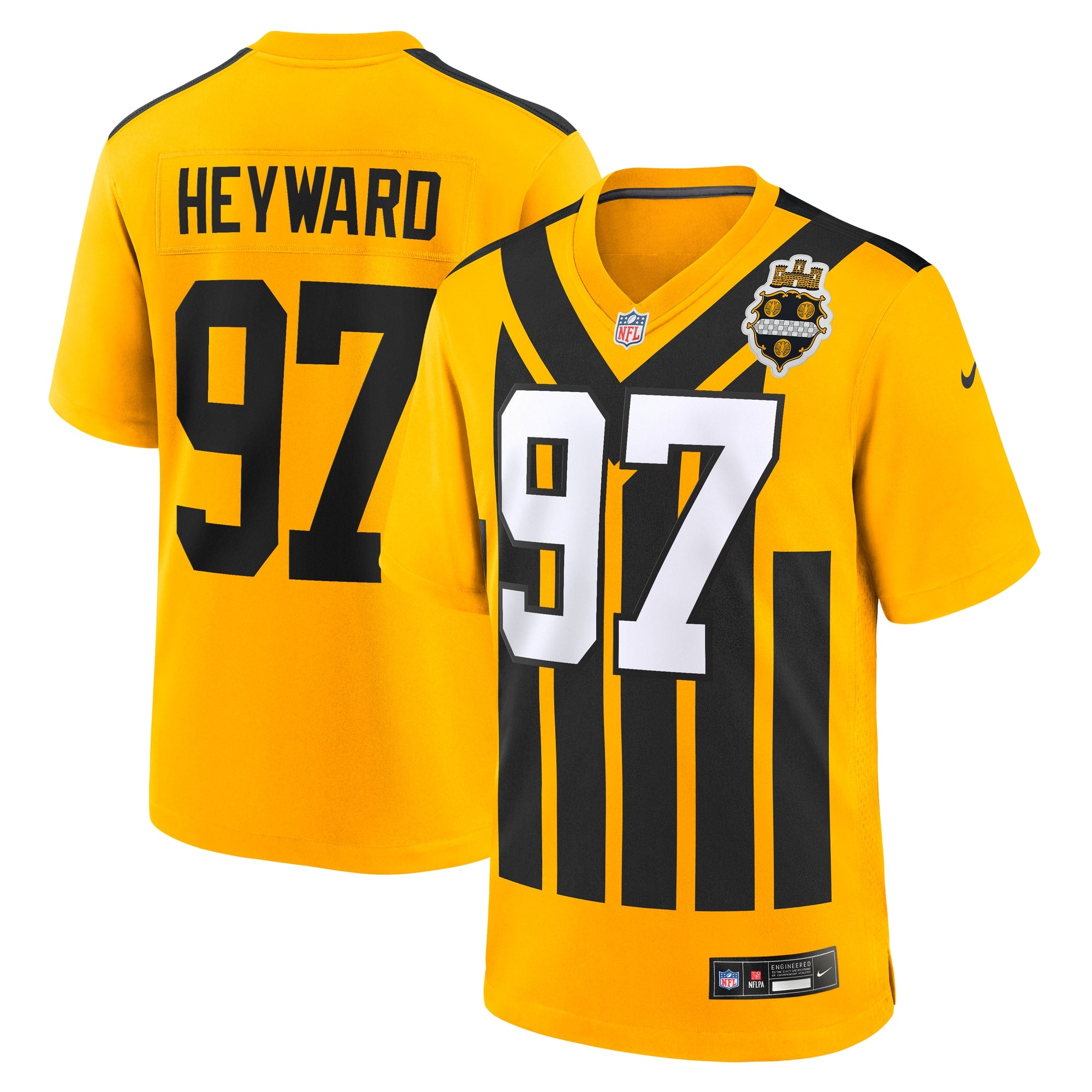 Cameron Heyward Pittsburgh Steelers Alternate 1933 Throwback Game Jersey - Gold | Stitched Football Jersey TJS0597