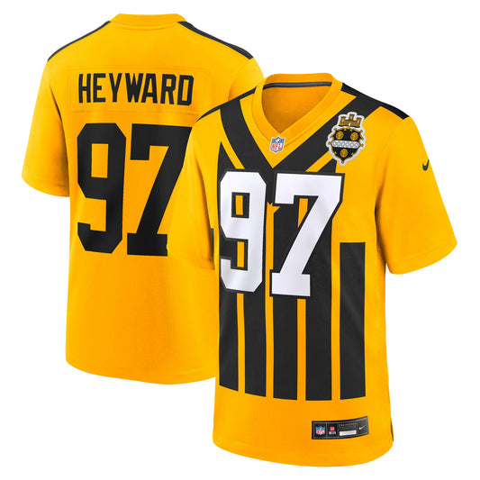 Cameron Heyward Pittsburgh Steelers Alternate 1933 Throwback Game Jersey - Gold | Stitched Football Jersey TJS0597