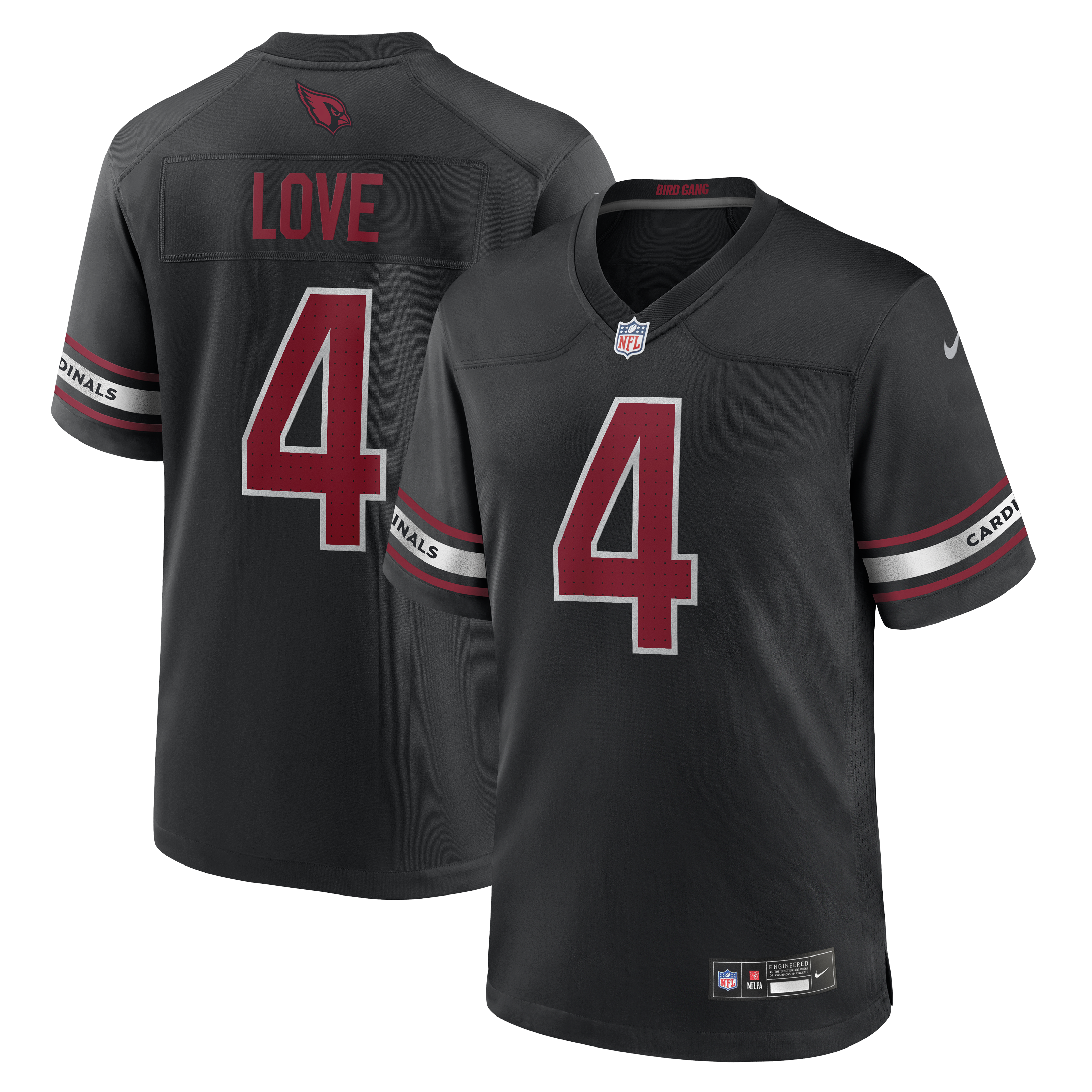 Jeremiyah Love Arizona Cardinals Alternate Game Player Jersey - Black | Stitched Football Jersey TJS0507