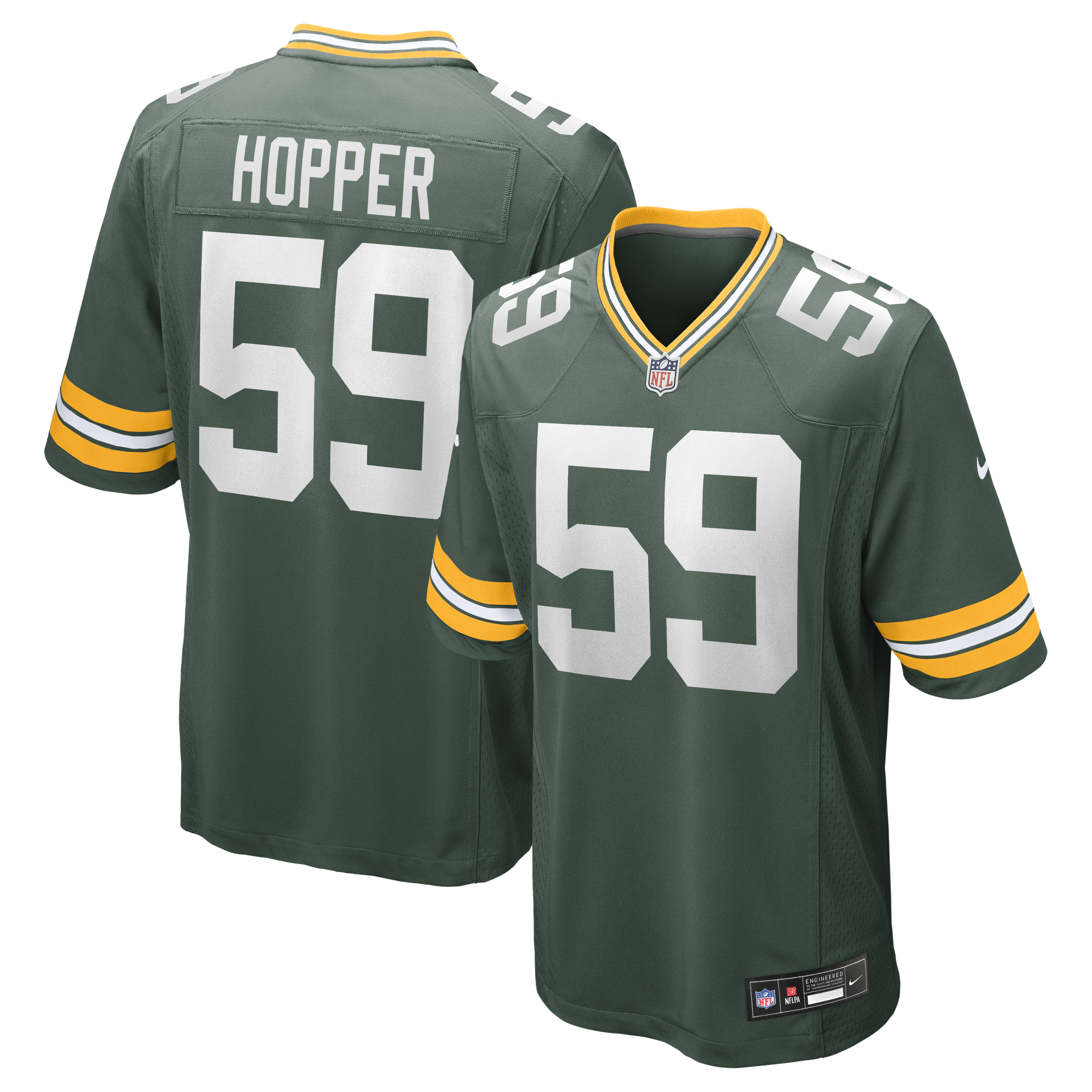Ty'Ron Hopper Green Bay Packers Game Jersey - Green | Stitched Football Jersey TJS0599