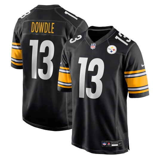 Rico Dowdle Pittsburgh Steelers Game Jersey - Black | Stitched Football Jersey TJS0548