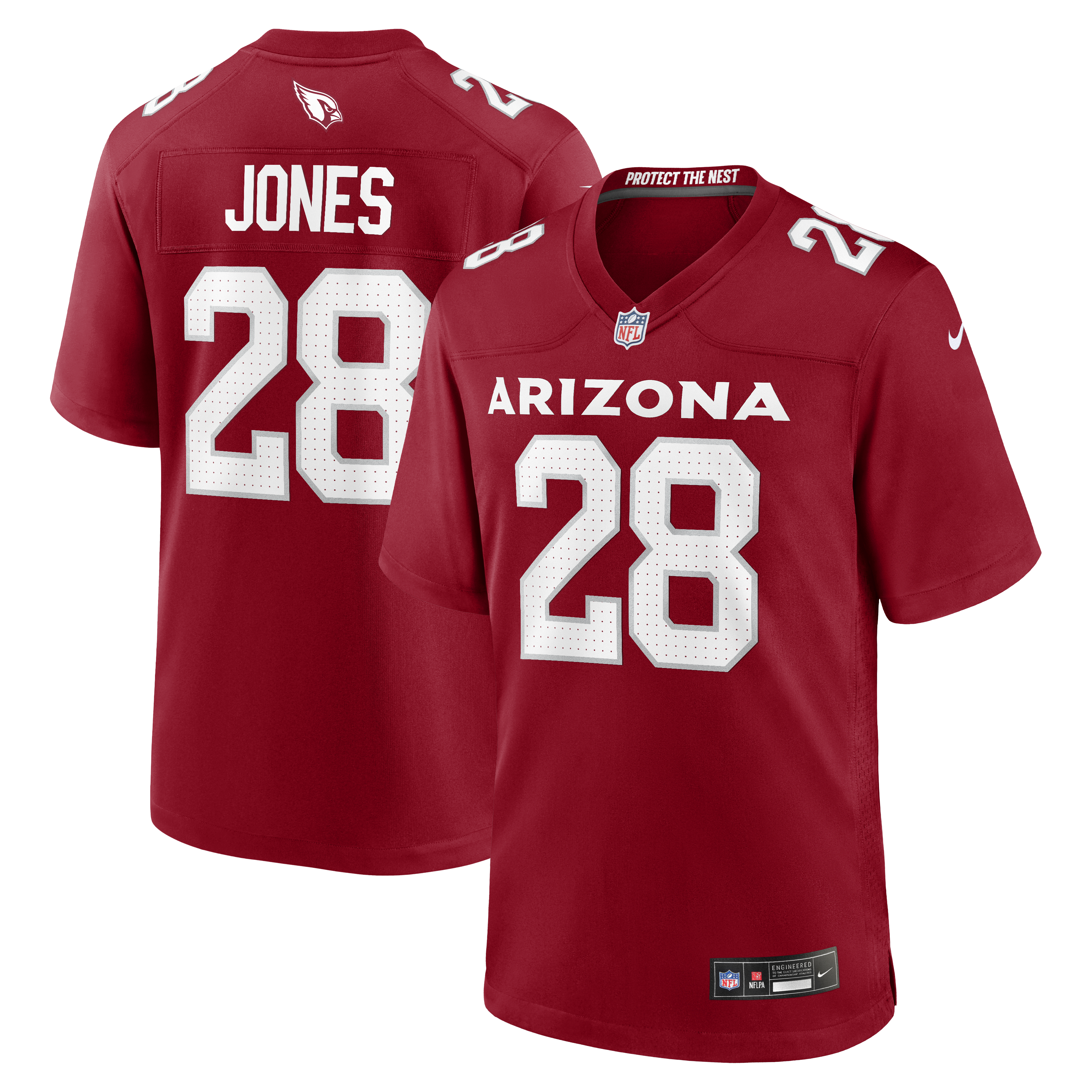 Elijah Jones Arizona Cardinals Team Game Jersey - Cardinal | Stitched Football Jersey TJS0523