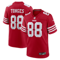 Jake Tonges San Francisco 49ers Team Game Jersey - Scarlet | Stitched Football Jersey TJS0318
