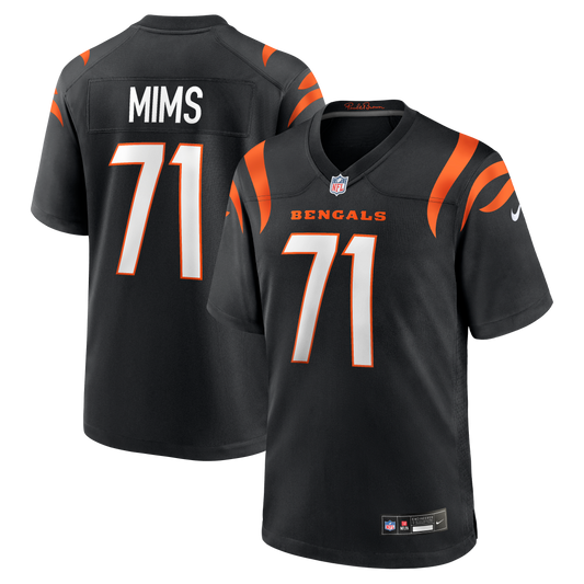 Amarius Mims Cincinnati Bengals Player Game Jersey - Black | Stitched Football Jersey TJS0446