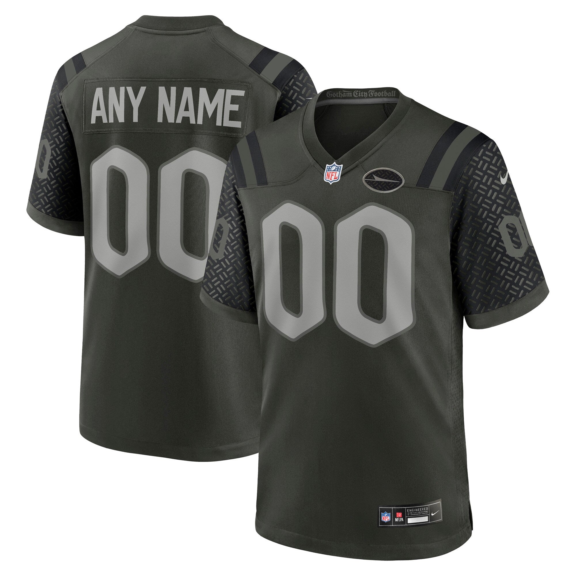 New York Jets 2025 Rivalries Collection Custom Game Jersey - Gotham Green | Stitched Football Jersey TJS0467