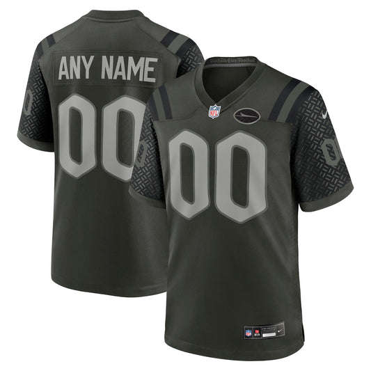 New York Jets 2025 Rivalries Collection Custom Game Jersey - Gotham Green | Stitched Football Jersey TJS0467