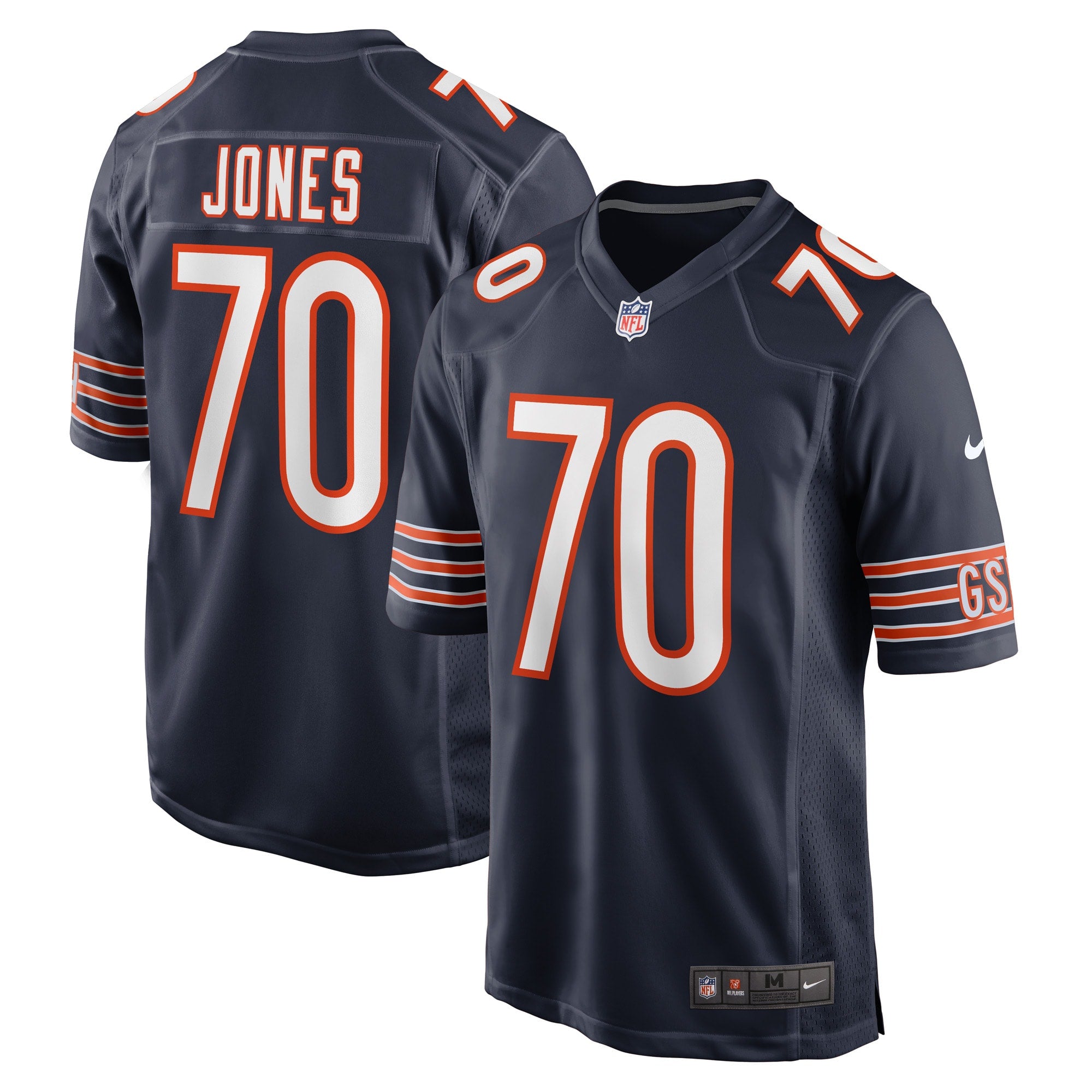 Braxton Jones Chicago Bears Game Player Jersey - Navy | Stitched Football Jersey TJS0567