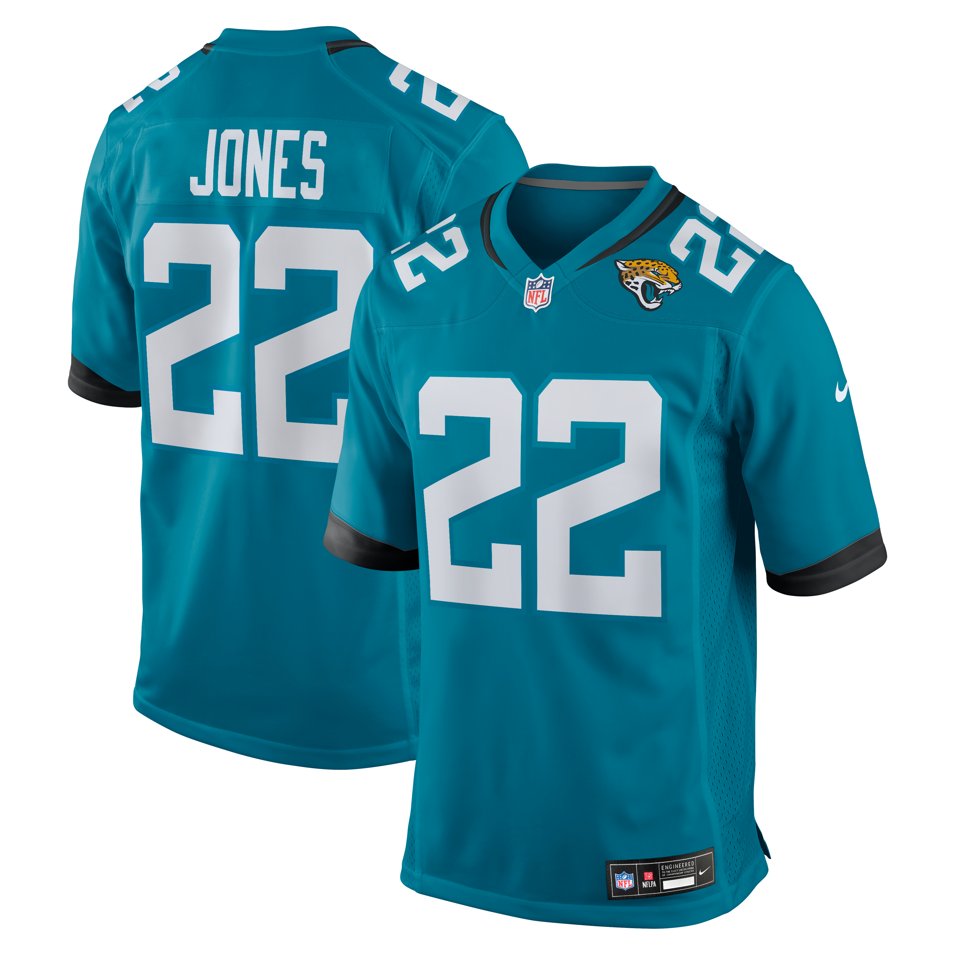 Jarrian Jones Jacksonville Jaguars Team Game Jersey - Teal | Stitched Football Jersey TJS0423
