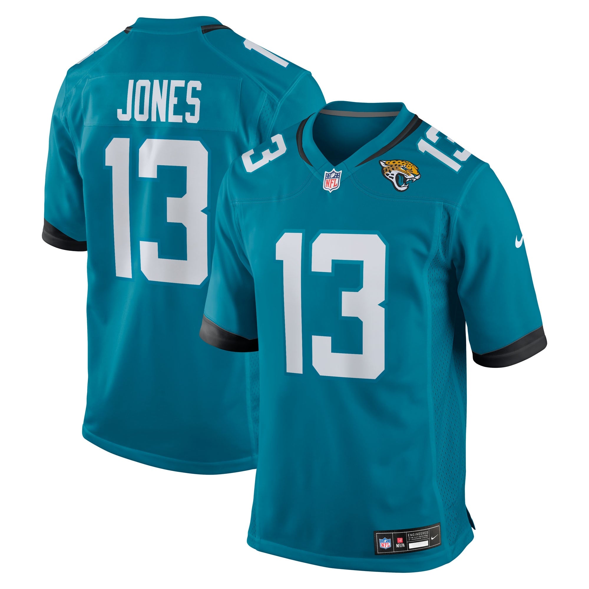 Tim Jones Jacksonville Jaguars Team Game Jersey - Teal | Stitched Football Jersey TJS0369