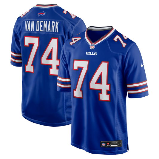 Ryan Van Demark Buffalo Bills Game Player Jersey - Royal | Stitched Football Jersey TJS0395