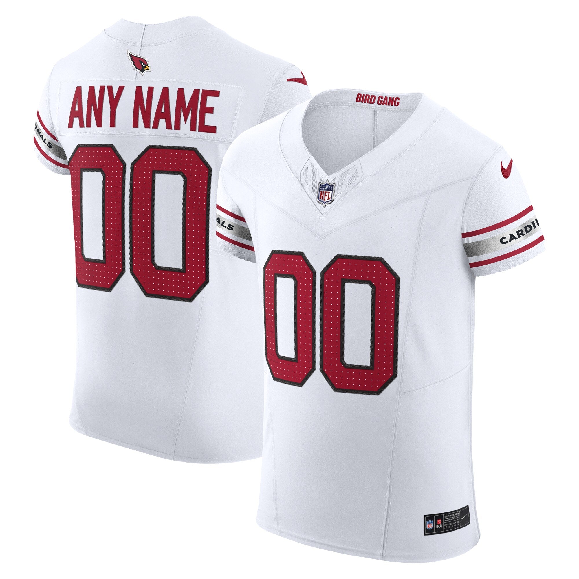 Arizona Cardinals Vapor F.U.S.E. Elite Custom Jersey - White | Stitched Football Jersey TJS0382