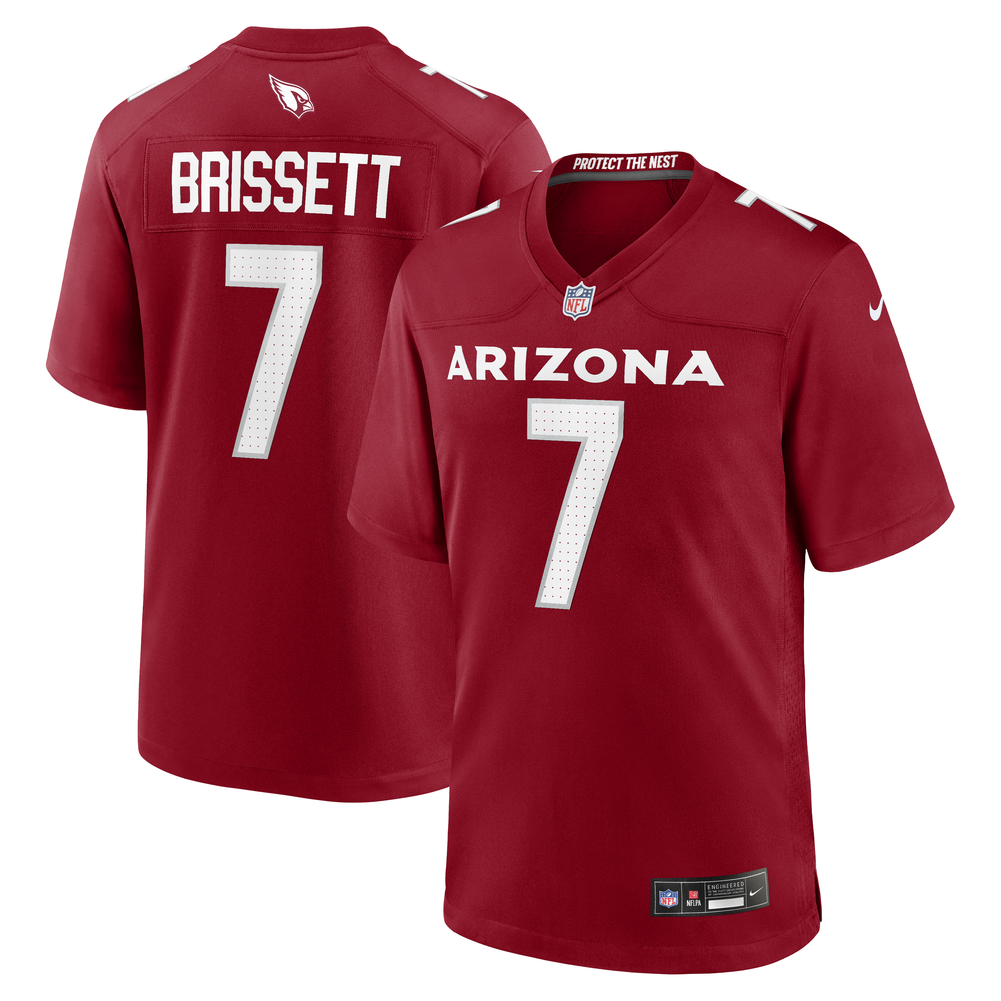 Jacoby Brissett Arizona Cardinals Team Game Jersey - Cardinal | Stitched Football Jersey TJS0316