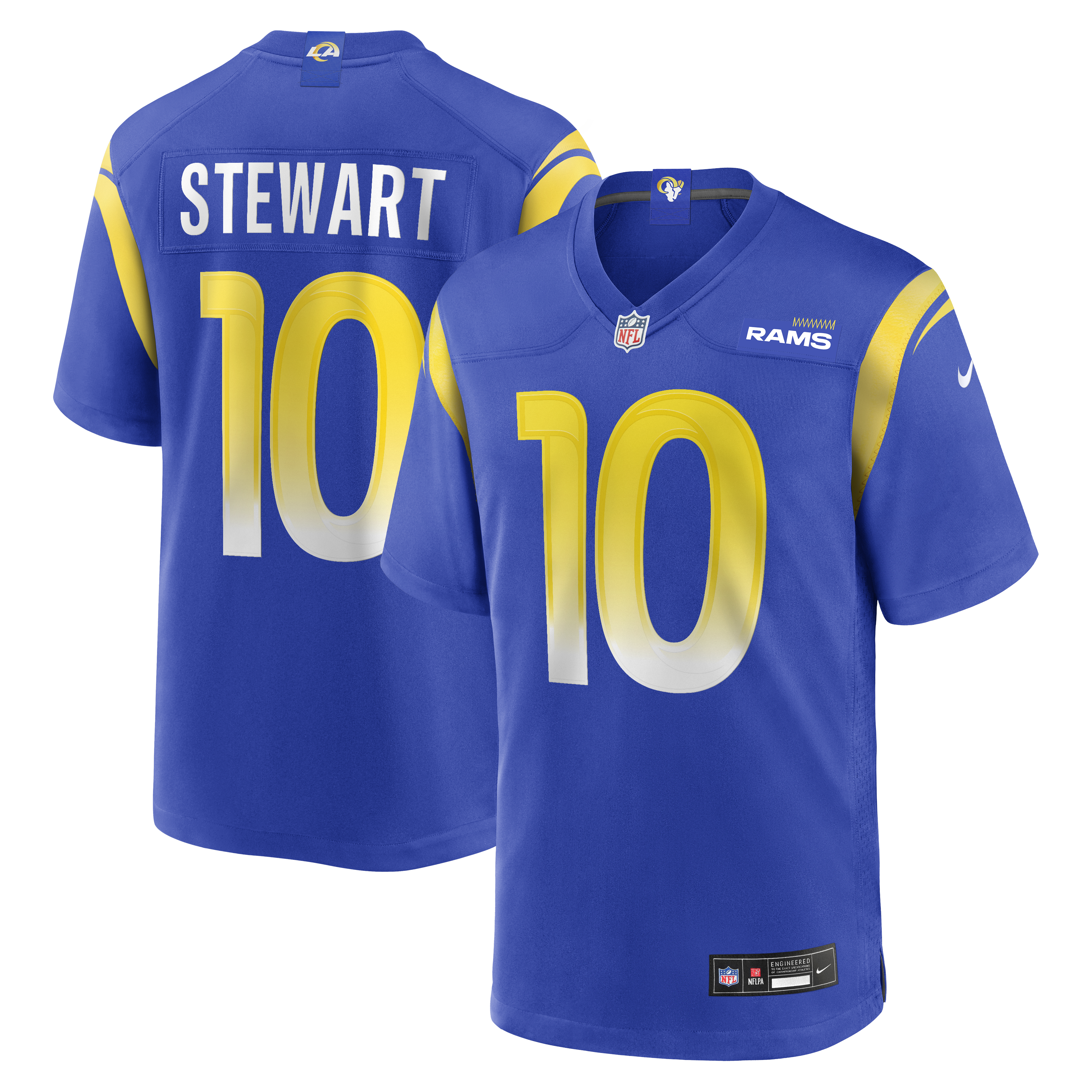 Josaiah Stewart Los Angeles Rams Team Game Jersey - Royal | Stitched Football Jersey TJS0305