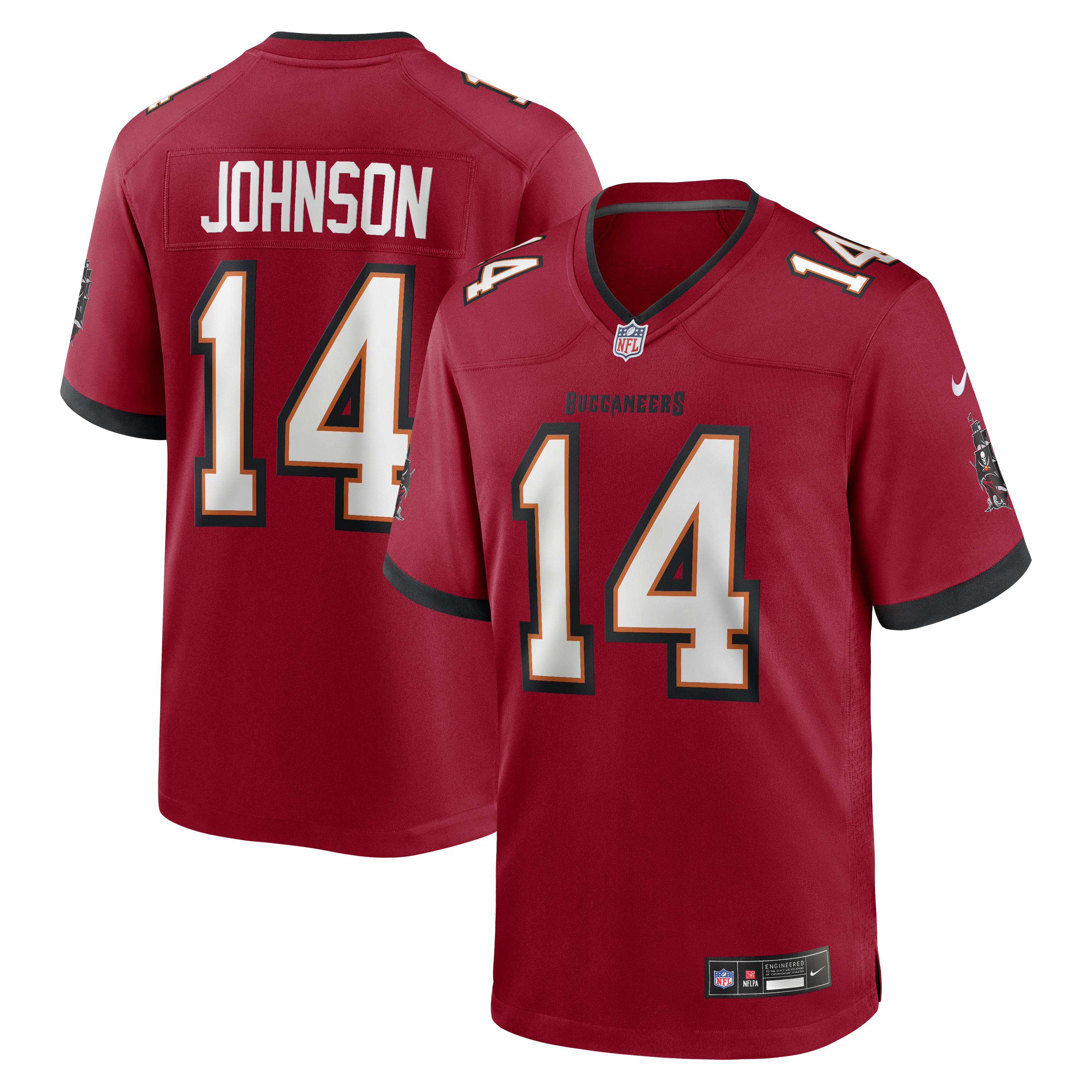 Brad Johnson Tampa Bay Buccaneers Game Retired Player Jersey - Red | Stitched Football Jersey TJS0337