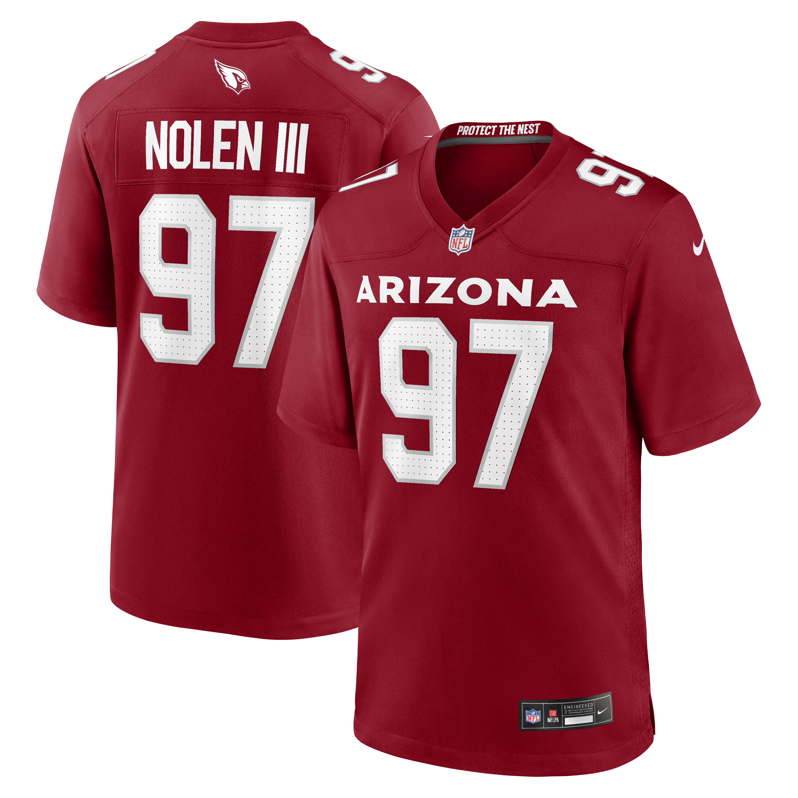 Walter Nolen Arizona Cardinals Game Player Jersey - Cardinal | Stitched Football Jersey TJS0334