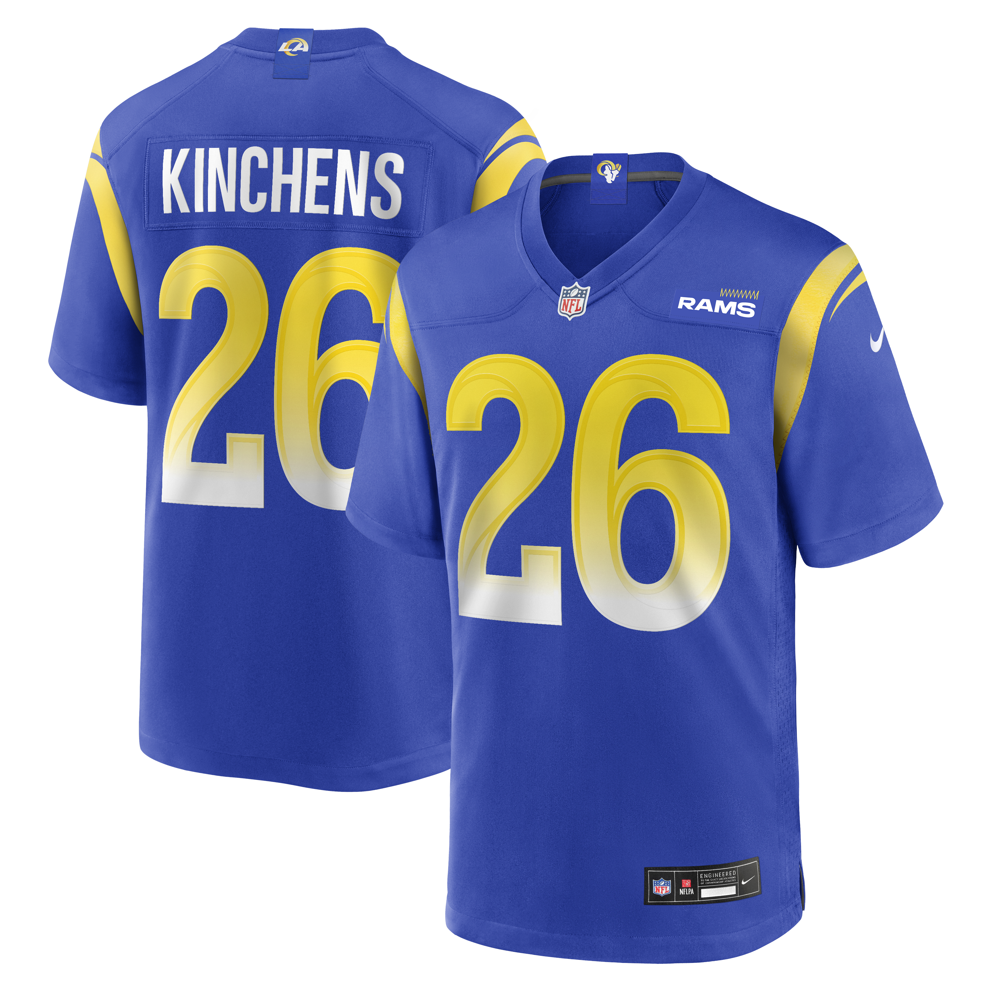 Kamren Kinchens Los Angeles Rams Team Game Jersey - Royal | Stitched Football Jersey TJS0463