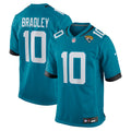 Carter Bradley Jacksonville Jaguars Team Game Jersey - Teal | Stitched Football Jersey TJS0304