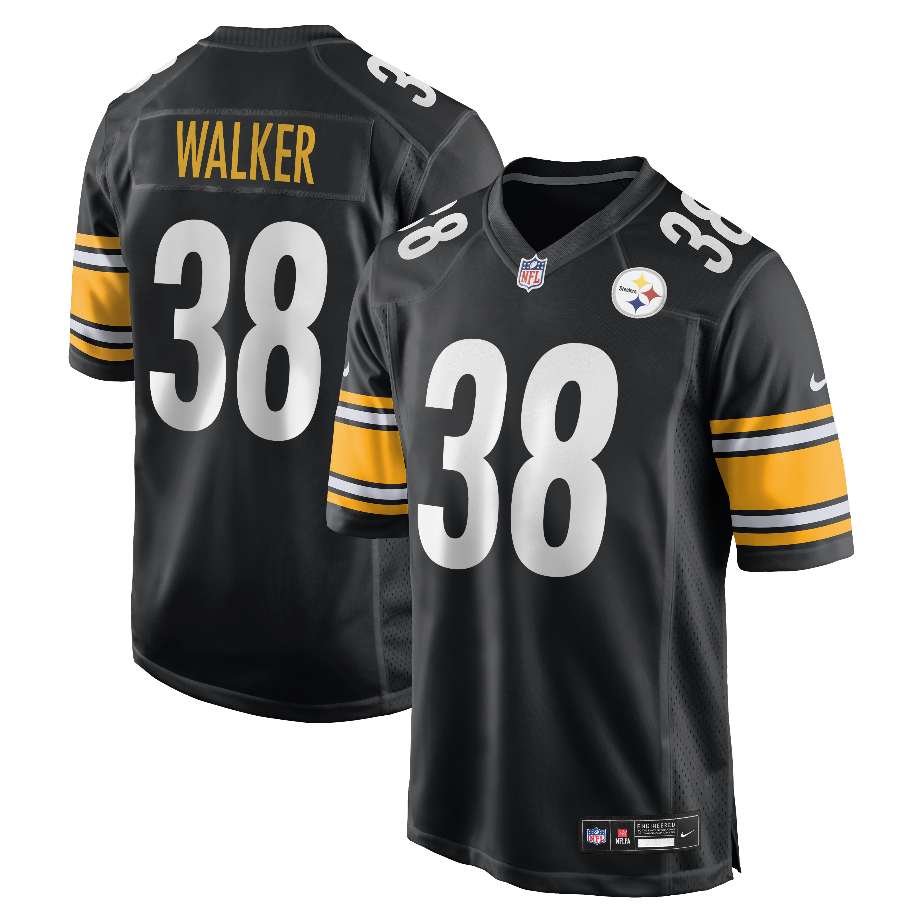Mykal Walker Pittsburgh Steelers Team Game Jersey - Black | Stitched Football Jersey TJS0354